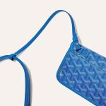 Goyard Goyardine Sky Blue Anjou PM Reversible Tote Palladium Hardware - Image 4